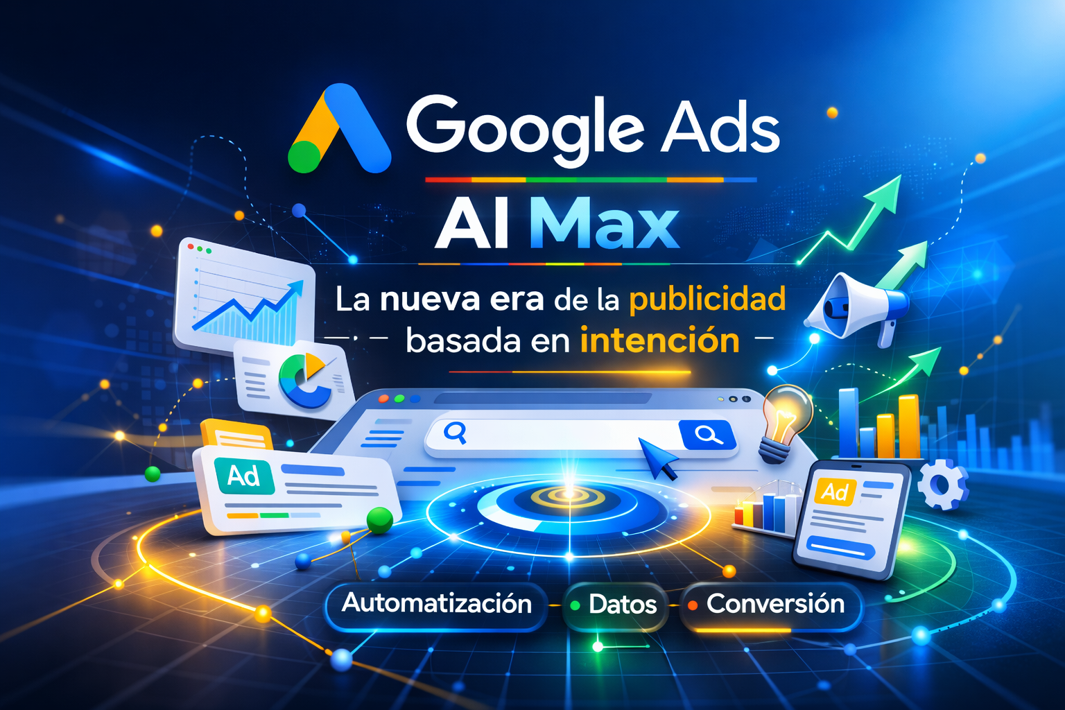 Descubre qué es AI Max en Google Ads, los mitos reales según Google y cómo cambia la estrategia de Paid Media hacia un modelo basado en intención.
