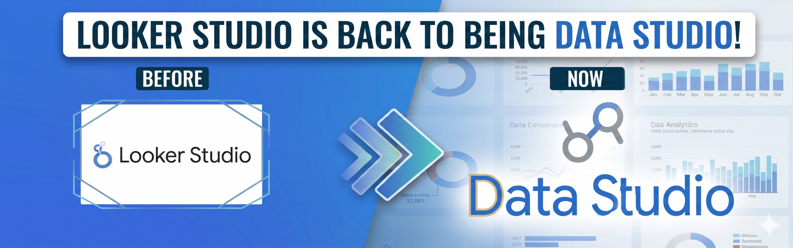 Looker Studio is back to Data Studio